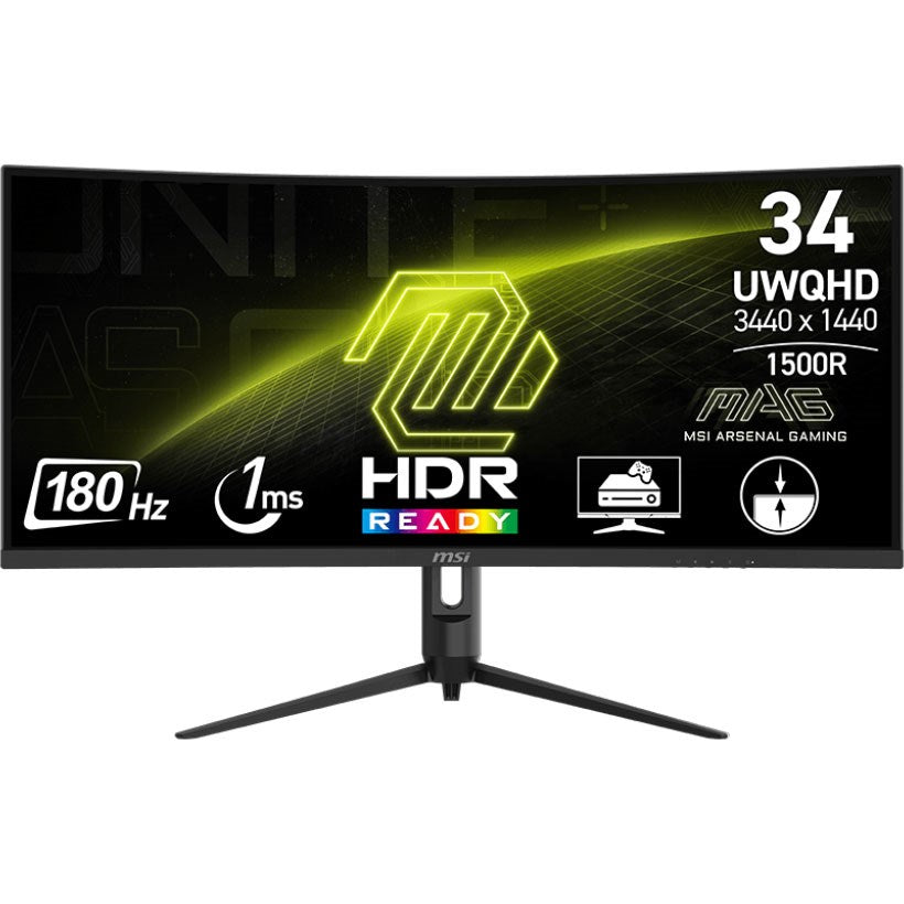 MSI LED Monitor MAG 342CQR E2 180Hz 1440p UWQHD VA 34 MSI LED Monitor MAG 342CQR E2 180Hz 1440p UWQHD VA 34